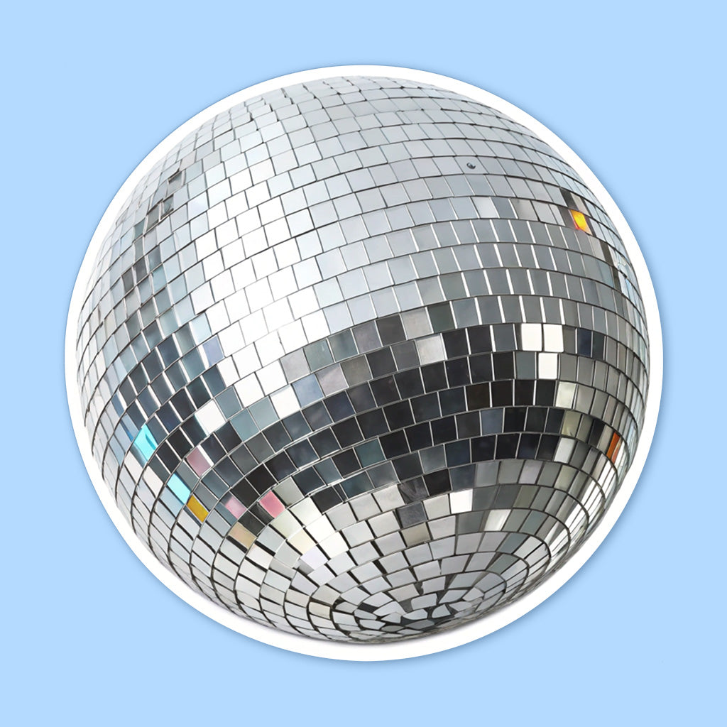 Disco Ball Sticker - Cute, Waterproof Vinyl Sticker for Laptops, Water Bottles, and Journals