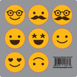 Smiley Face Sticker Sheet